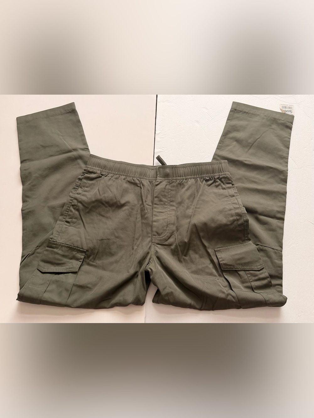 CSG Men’s Cargo Pants Olive Green Medium Tapered Leg Utility Jogger